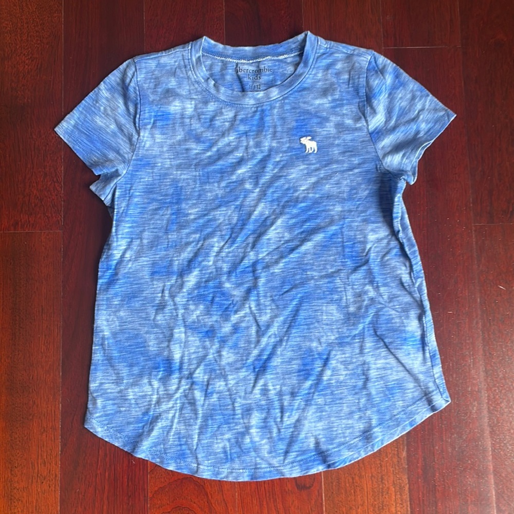 Girls Abercrombie kids blue tie dye shortsleeved shirt